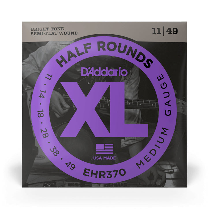 DAddario EHR370 Half Rounds Jazz Medium 11-49 Electric Strings - Bananas at Large®