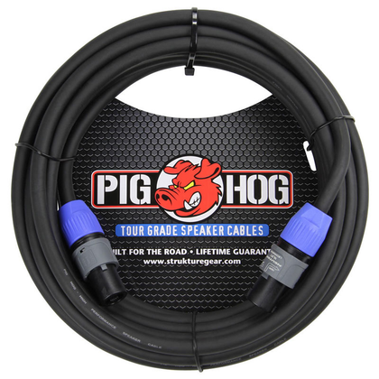 Pig Hog PHSC25SPK  25ft Speaker Cable, SPKON to SPKON - Bananas at Large