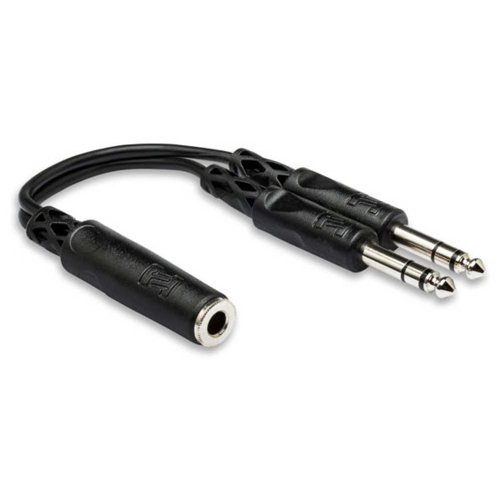Hosa - YPP-308 - Y Cable - 1/3 in TRS Female to Dual 1/4 in TRS Male - Bananas at Large®