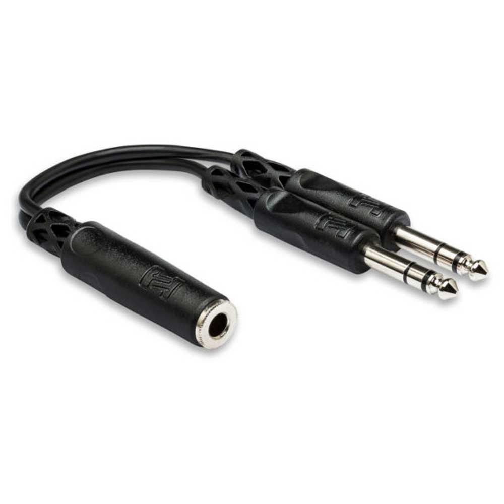 Hosa - YPP-308 - Y Cable - 1/3 in TRS Female to Dual 1/4 in TRS Male