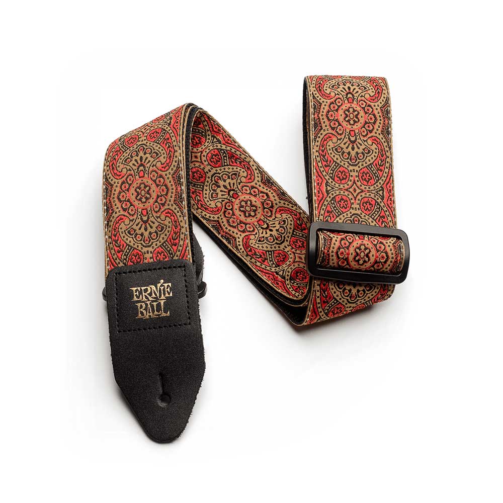 Ernie Ball P04162 Jacquard Design Polypro 2 in. Guitar Strap - Crimson Paisley - Bananas at Large®