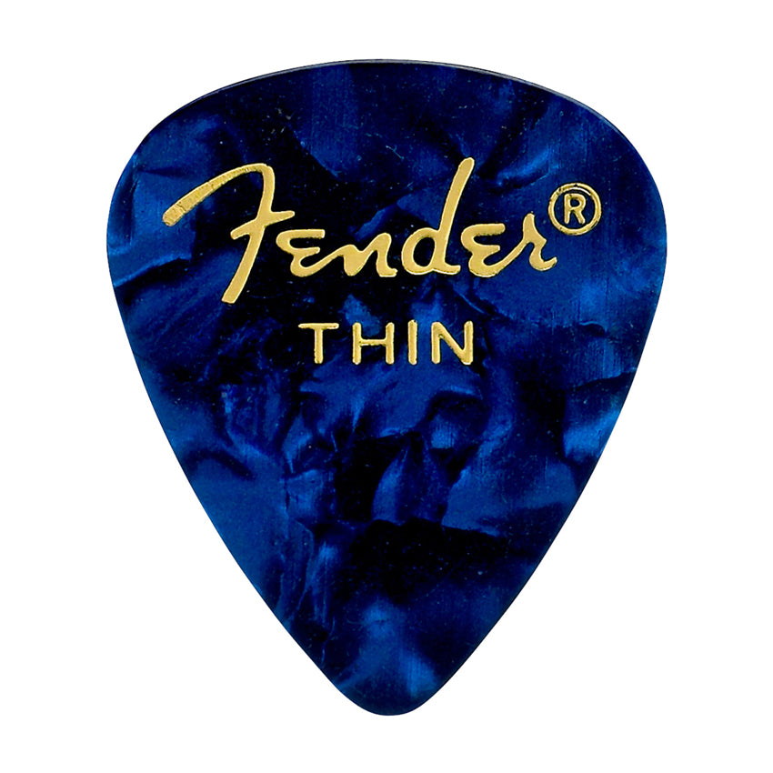 Fender 351 Shape 12 Pack Picks Thin - Blue Moto