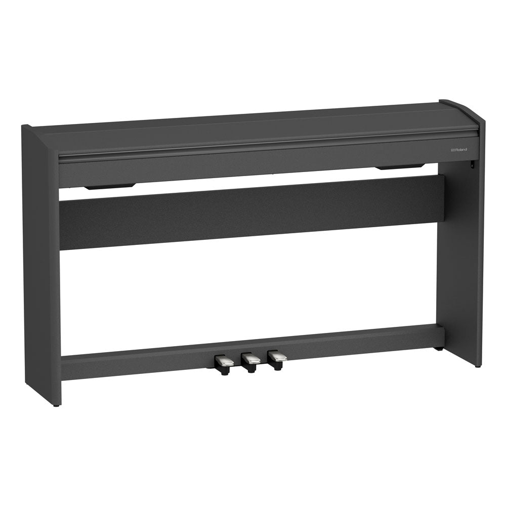 Roland F-107 Digital Upright Piano with Stand, Bench, and Pedals - Black - Bananas at Large®