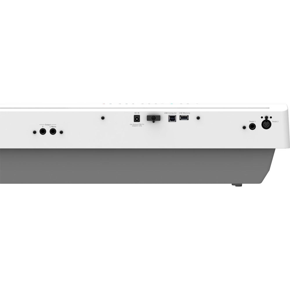Roland FP-30X Weighted 88-Key Digital Piano with Pedal and Music Rest - White - Bananas at Large®