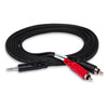 Hosa CMR-225 Stereo Breakout Cable - 3.5 mm TRS to Dual RCA - 25 ft.
