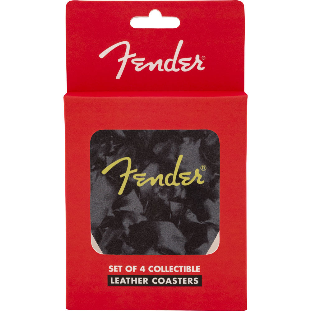 Fender Pick Shape Logo Coasters - 4-Pack - Multi-Color