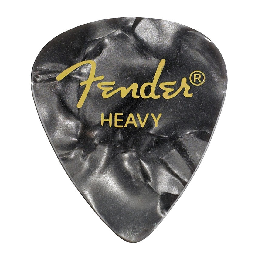 Fender 351 Shape Premium Heavy Picks -12 Count Pack - Black Moto - Bananas at Large®