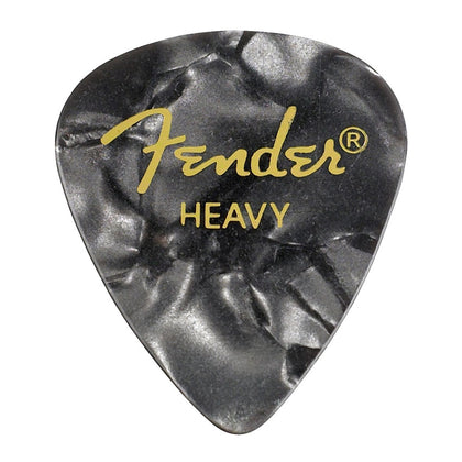 Fender 351 Shape Premium Heavy Picks -12 Count Pack - Black Moto