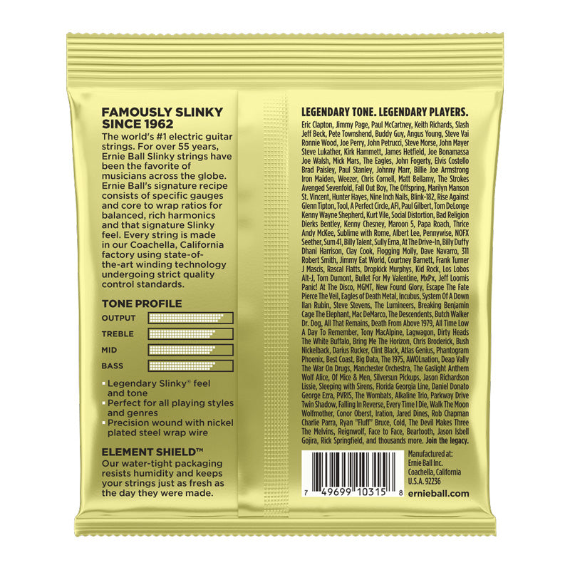 Ernie Ball Mammoth Slinky Nickel Wound Electric Guitar Strings - 12-62 Gauge - Bananas at Large®