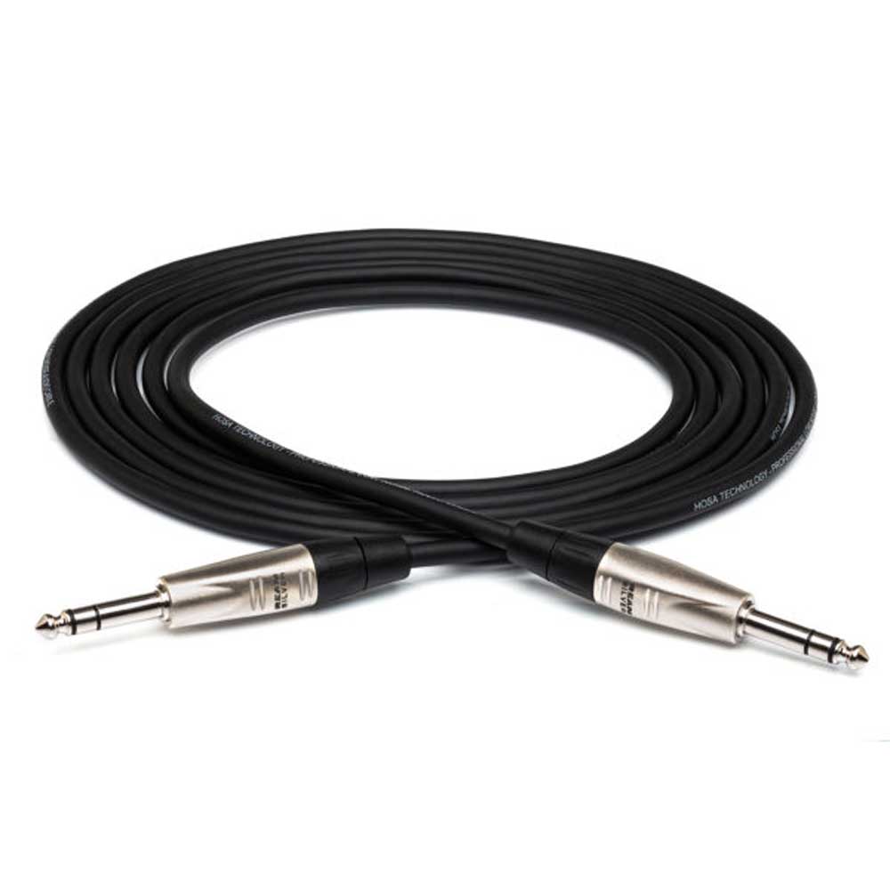 Hosa HSS-050 Pro Balanced Interconnect Cable - REAN 1/4 in TRS Male to Same - 50 ft.