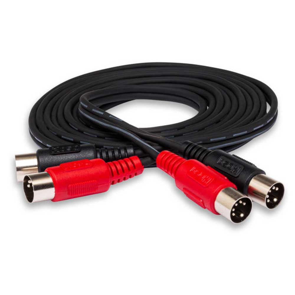Hosa - MID-201 - 1m MIDI Cable - Dual 5-pin DIN to Same - Bananas at Large®
