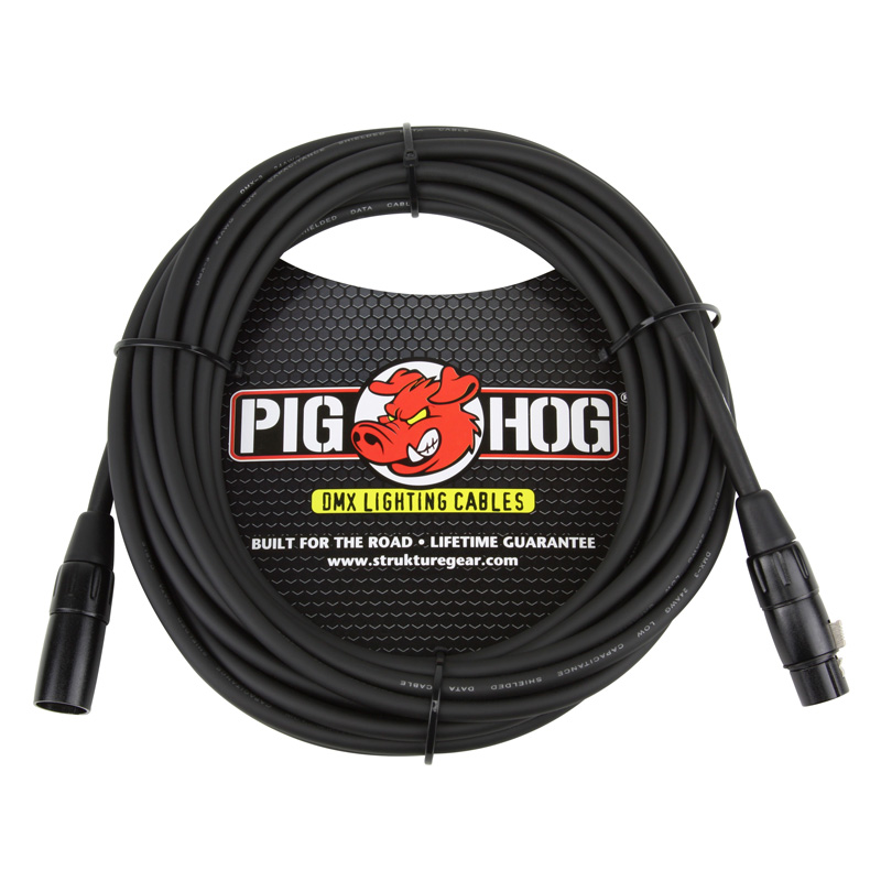 Pig Hog PHDMX25 25ft DMX Lighting Cable - Bananas at Large