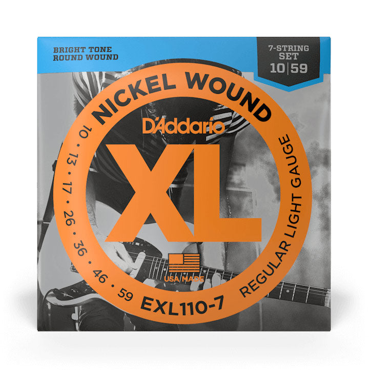 D'Addario EXL110-7 Nickel Wound Electric Strings, 10-59 - Bananas at Large®