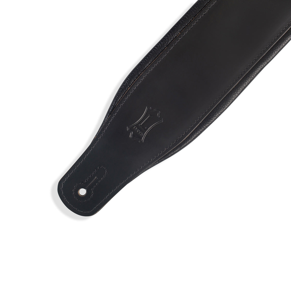 Levy's M26PD-BLK Classics Series Favorite Padded Leather 3 in. Guitar Strap - Black