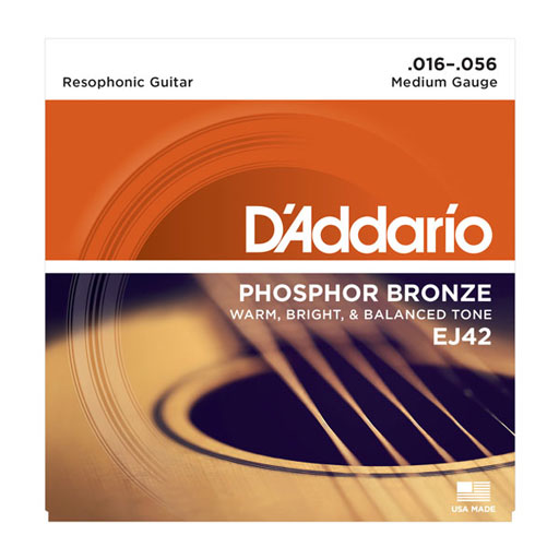 DAddario EJ42 Acoustic Resophonic Guitar Strings 16-56 - Bananas At Large®