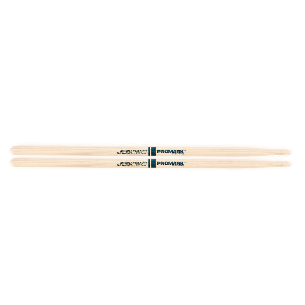 Promark Classic 7A Natural Hickory Wood Tip Drumstick