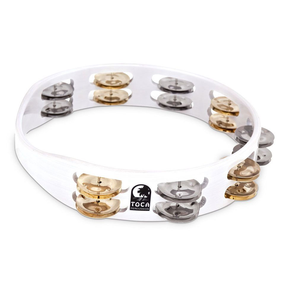 Toca TCT10 10 in. Colorsound Tambourine - White - Bananas at Large