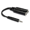 Hosa - YMP-233 - Y Cable - 3.5mm TRS Male to Dual 1/4 in TRS Female