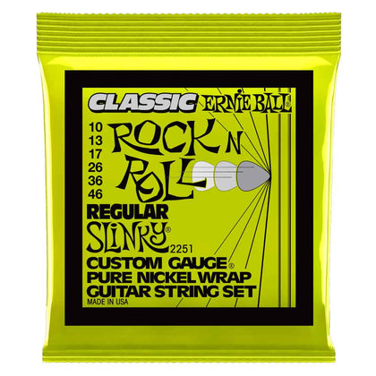 Ernie Ball 2251 Electric Guitar String Set - Nickel Wound Regular Slinky 10-46