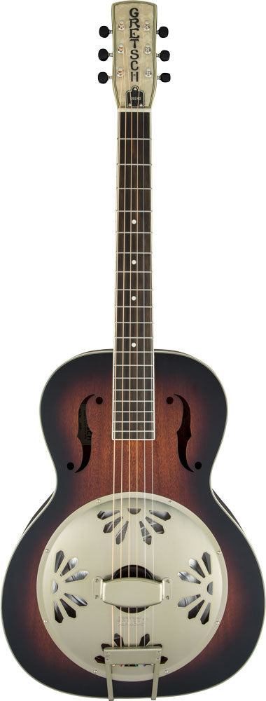 Gretsch G9240 Alligator Round-Neck, Mahogany Body Biscuit Cone Resonator - 2-Color Sunburst - Bananas at Large®