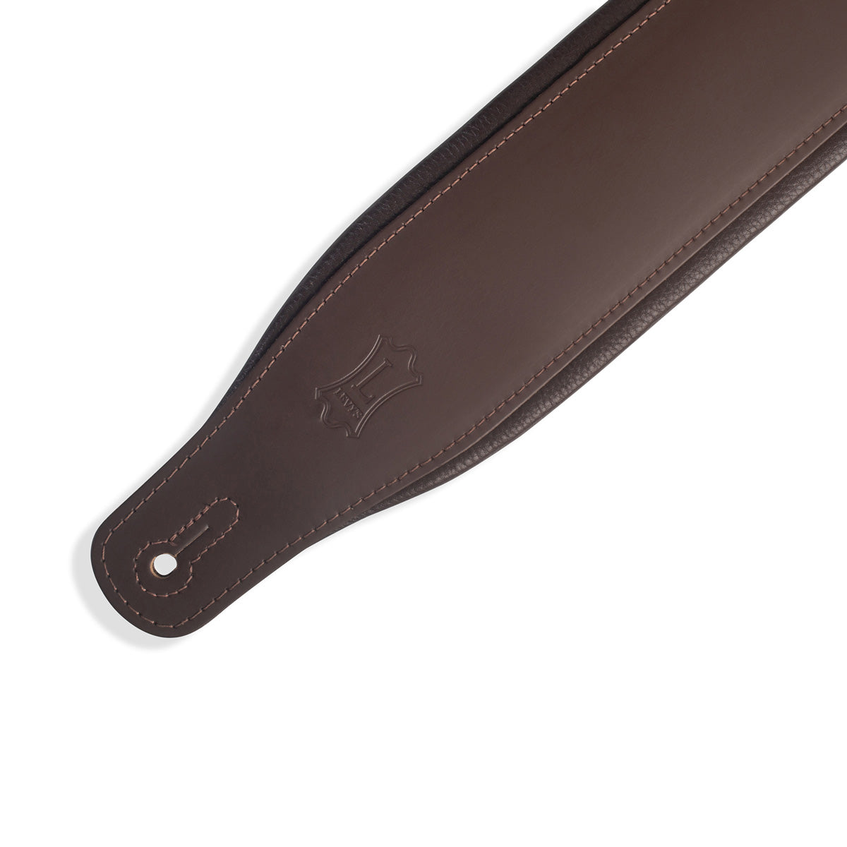 Levy's Classics Series Favorite Padded Leather Guitar Strap - Dark Brown