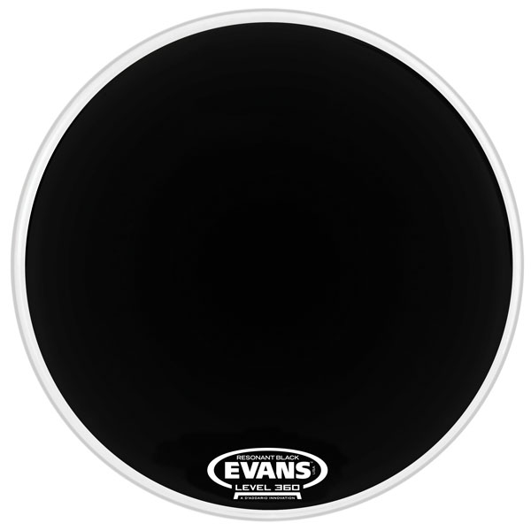 Evans BD20RBG 20 In. Resonant Black Bass Drum Drumhead - Bananas At Large®