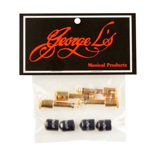 George L Right Angle Plugs 4 piece-Gold