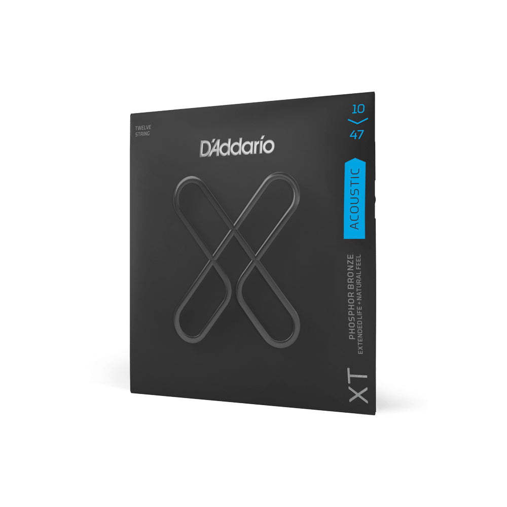 D'Addario XT Acoustic Phosphor Bronze, 10-47, Light 12 String Set