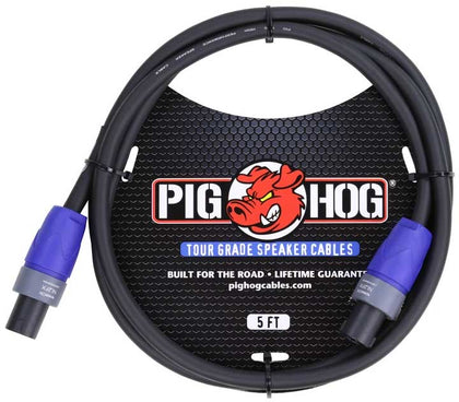 Pig Hog PHSC5SPK Speakon to Speakon Speaker Cable - 5 ft.