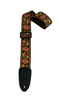 Henry Heller HJQ2-08 2 in. Hand Sewn Deluxe Multi Color Jacquard Guitar Strap - Bananas at Large