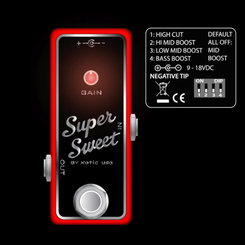 Xotic Super Sweet Booster Pedal - Bananas at Large®