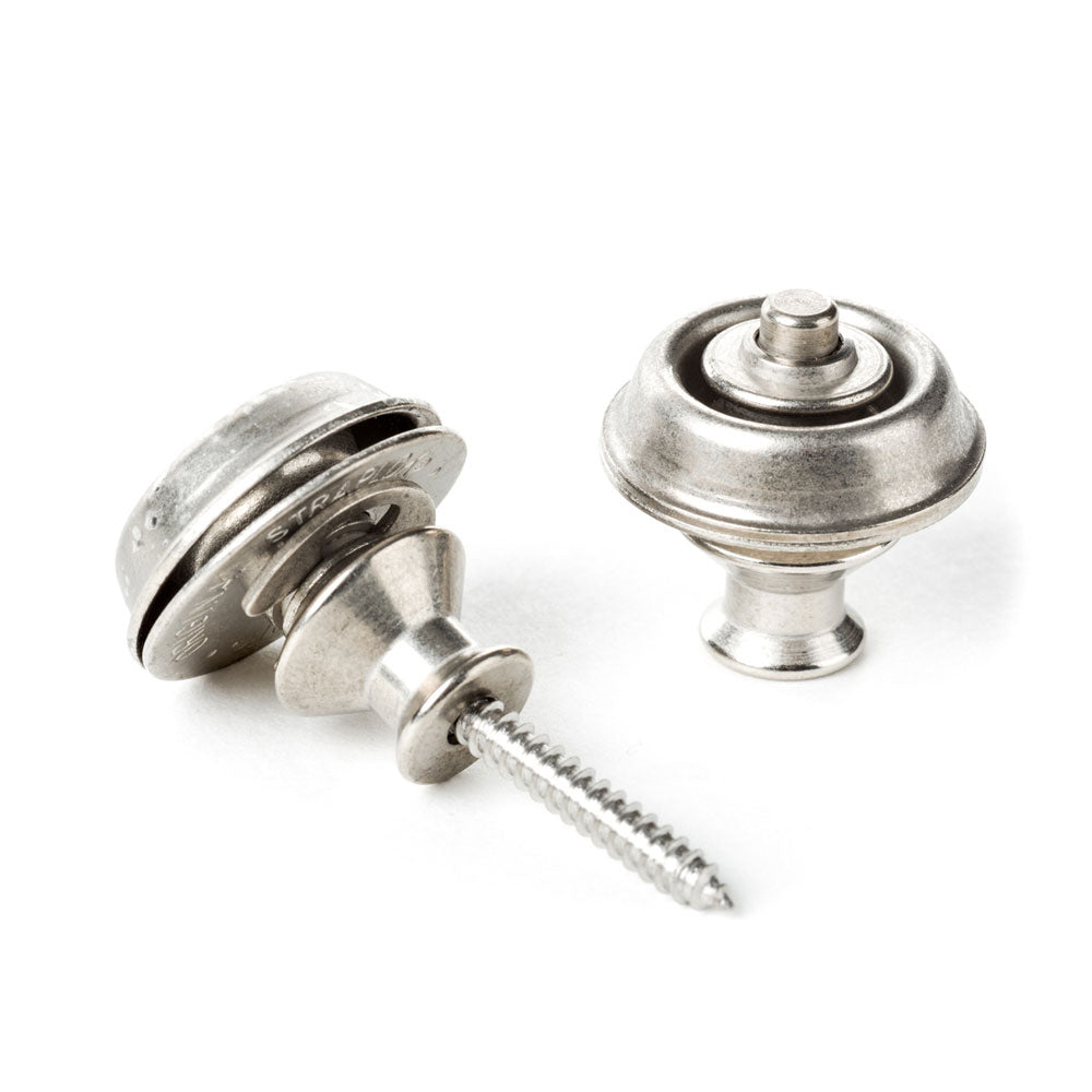 Dunlop - SLS1035VN -  Straplok Dual Design Strap Retainers (Set of 2) - Vintage Nickel - Bananas at Large®