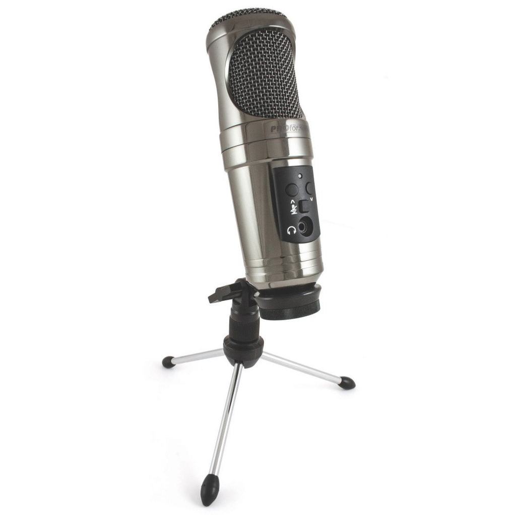 PROformance P755USB Collectors Edition USB Condenser Microphone  - Black Mirror Chrome - Bananas at Large®
