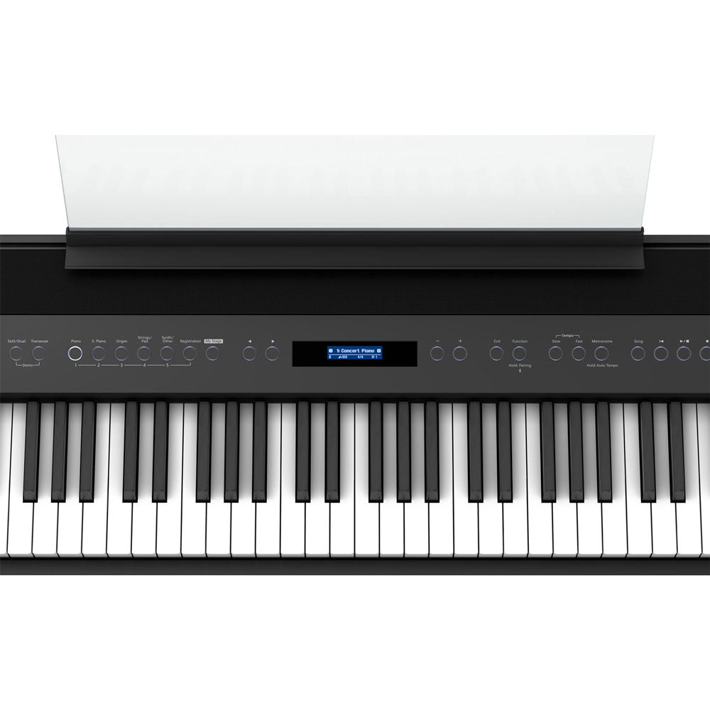 Roland FP-60X Weighted 88-Key Digital Piano with Pedal and Music Rest - Black - Bananas at Large®