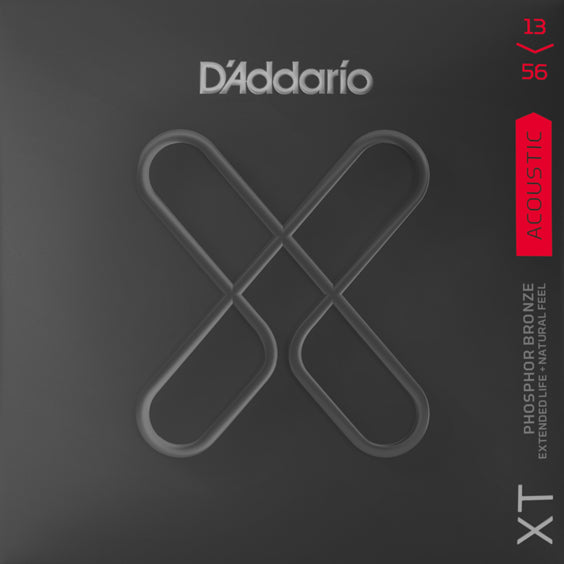 D'Addario XTAPB1356 XT Acoustic Phosphor Bronze Medium Guitar Strings, 13-56 - Bananas at Large®