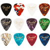 Fender - 0980300100 - Celluloid Guitar Picks (12 Pack) - 351 Shape (Thin) - Multi Colors