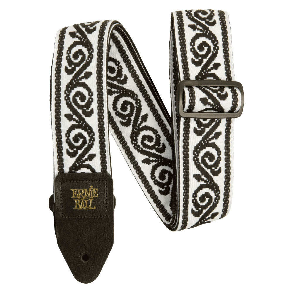 Ernie Ball P05342 Jacquard Design Polypro 2 in. Guitar Strap - Black Vine - Bananas at Large®
