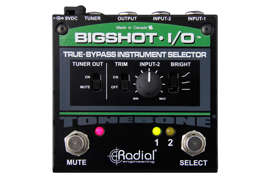 Radial BigShot I/O True-bypass Instrument Selector