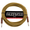 Strukture SC186TW Straight to Straight Instrument Cable - Vintage Tweed - 18.6 ft.