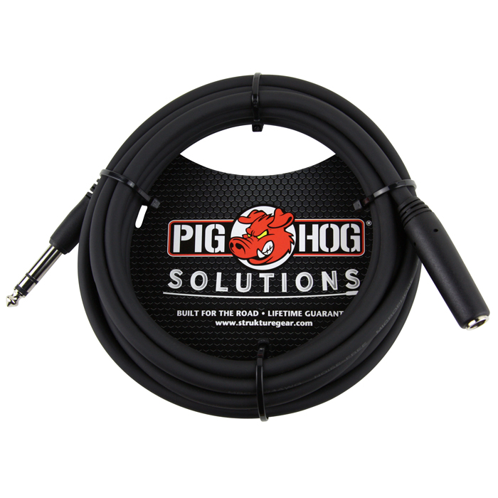 Pig Hog PHX14-10 10ft Headphone Extension Cable, 1/4 - Bananas at Large®