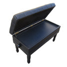 Duet Size Genuine Leather Adjustable Concert Piano Bench - 34.5