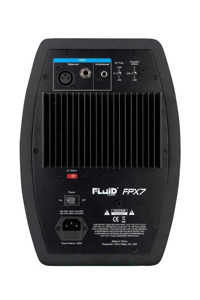 Fluid Audio FPX7 2-Way Coaxial, 7" Powered Reference Monitor (Each)