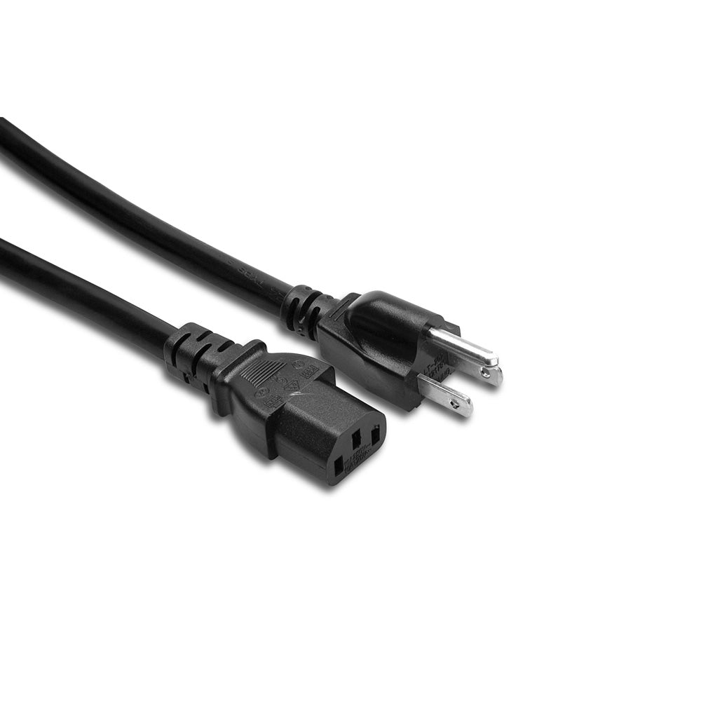 Hosa Power Cord 14 AWG, IEC C13 to NEMA 5-15P, 8ft - Bananas at Large®