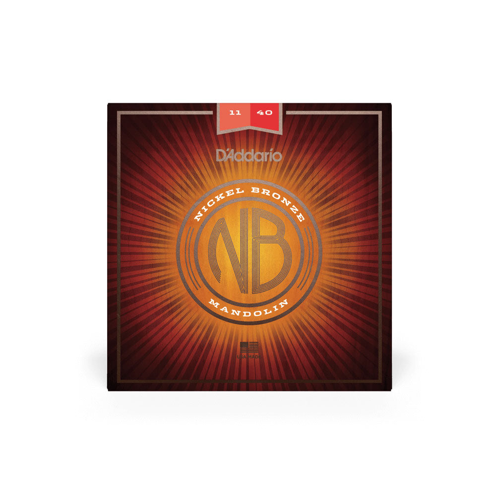 D'Addario NBM1140 Mandolin String Set - Nickel Bronze Wound Medium - 11-40