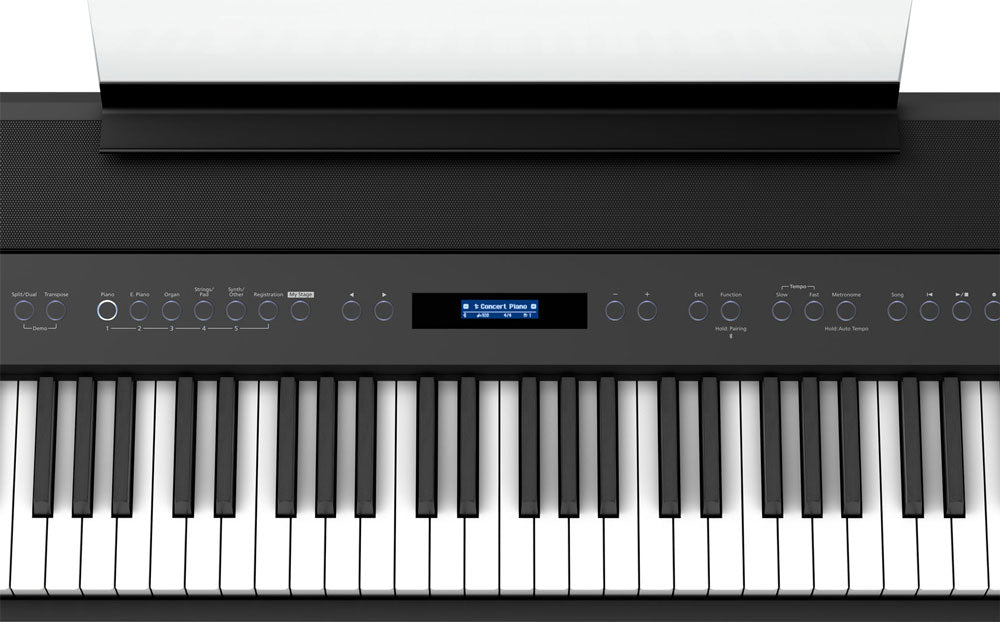 Roland FP-90X Weighted 88-Key Digital Piano with Pedal and Music Rest - Black - Bananas at Large®