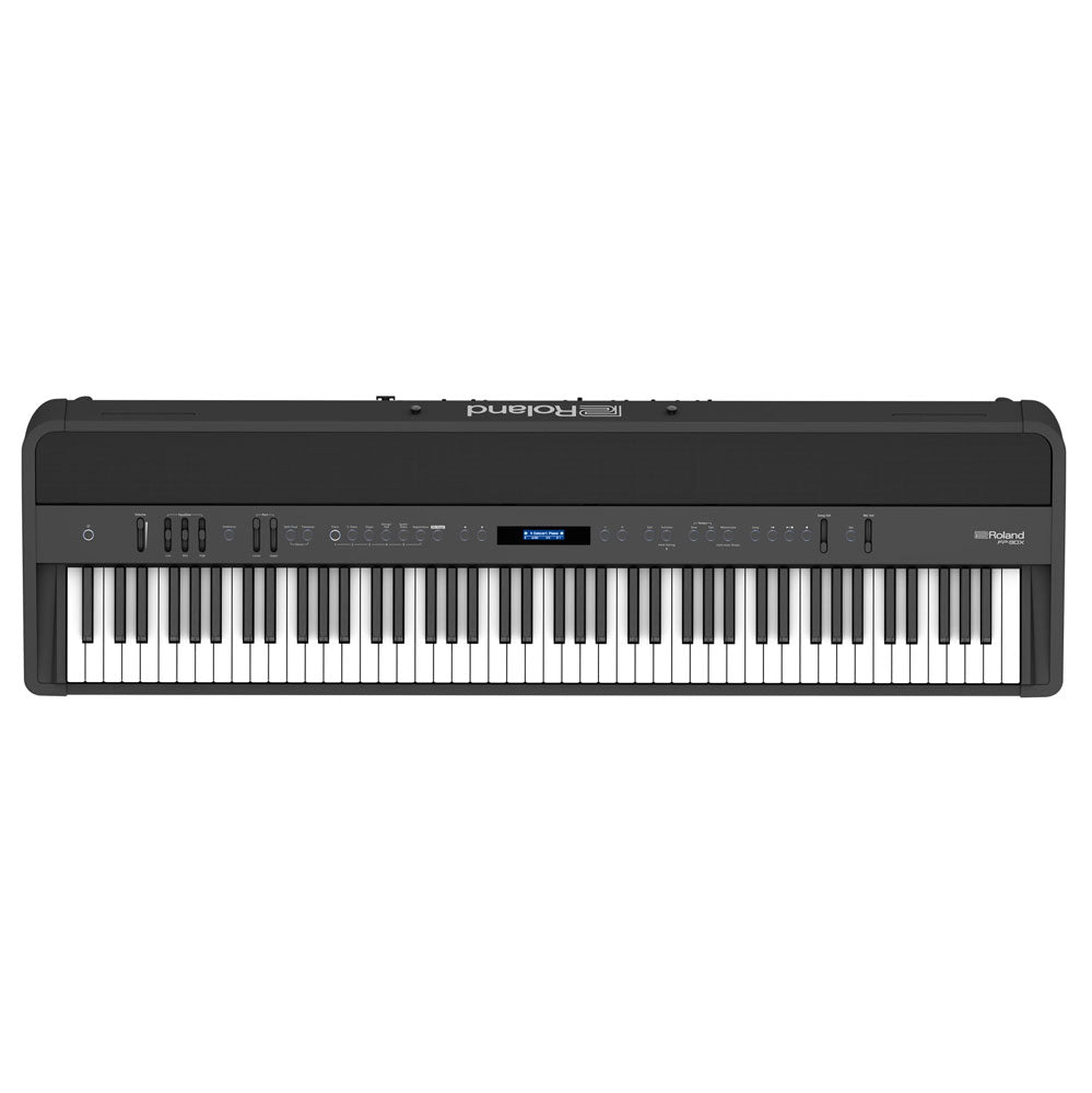 Roland FP-90X Weighted 88-Key Digital Piano with Pedal and Music Rest - Black - Bananas at Large®