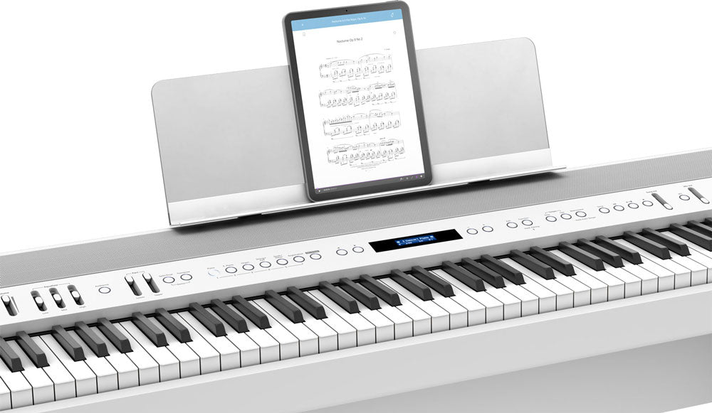 Roland  FP-90X Weighted 88-Key Digital Piano with Pedal and Music Rest - White