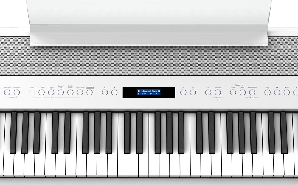 Roland  FP-90X Weighted 88-Key Digital Piano with Pedal and Music Rest - White