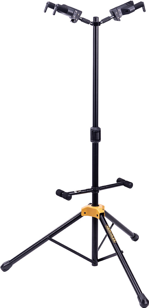 Hercules GS422B PLUS Auto Grip System Double Guitar Stand with Foldable Backrest - Bananas at Large®