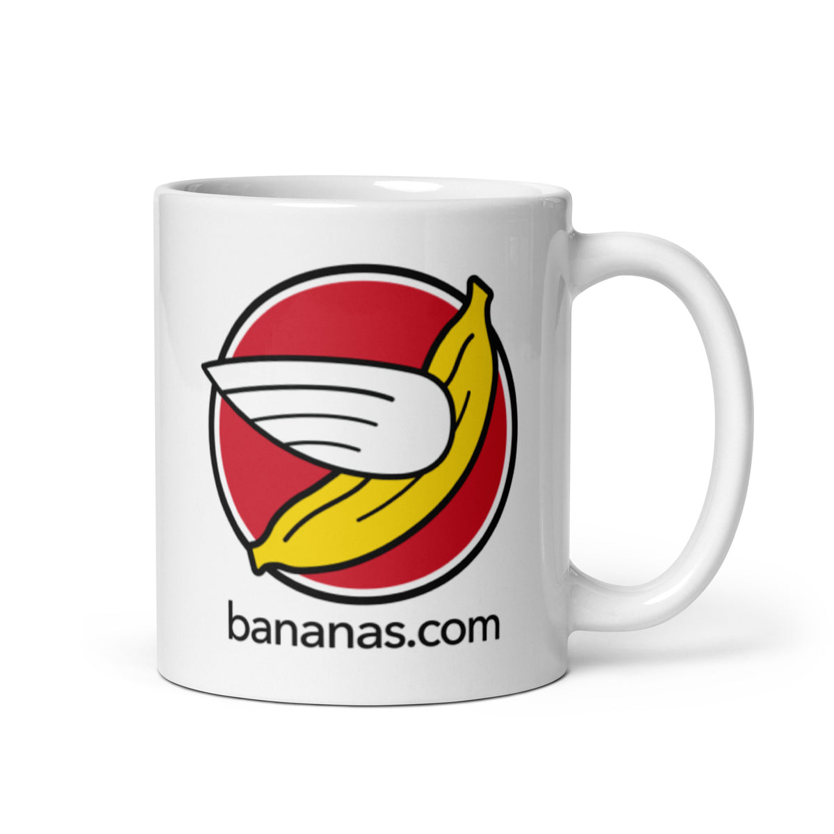 Bananas at Large® White Glossy Mug - Icon Logo